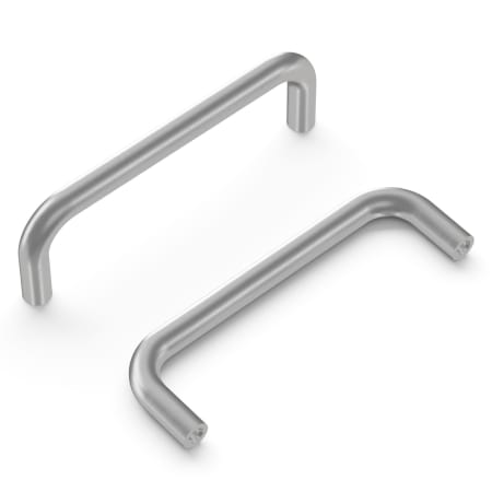 Hickory Hardware Wire Pulls 3-1/2 Inch Center to Center Wire Cabinet Pull Satin Chrome