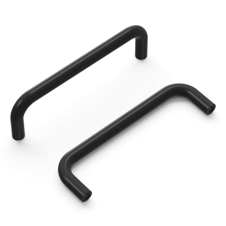 Hickory Hardware Wire Pulls 3-3/4 Inch Center to Center Wire Cabinet Pull Black