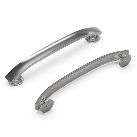 Hickory Hardware American Diner 8" Center to Center Arched Bar Classic Vintage Retro Appliance Handle / Appliance Pull Satin Nickel