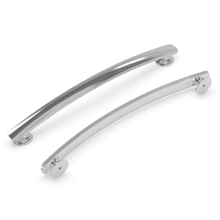 Hickory Hardware American Diner 7-9/16" Center to Center Retro Classic Vintage Cabinet Handle / Drawer Pull Chrome