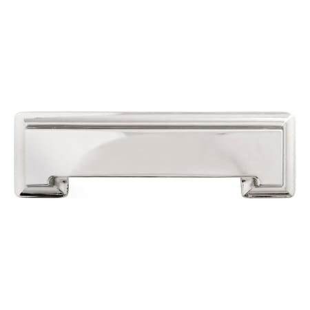 Hickory Hardware Studio 3 and 3-3/4" Dual Center to Center Square Block Cabinet Cup Pull / Drawer Cup Pull Polished Nickel