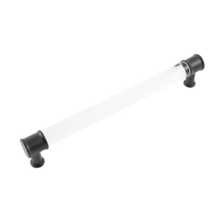 Hickory Hardware Midway 7 9/16" (7.563") Center to Center Modern Acrylic Bar Cabinet Pull / Drawer Handle Crysacrylic with Matte Black
