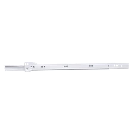 Hickory Hardware (5) Pairs - 24 Inch 3/4 Extension Side Mount Euro Slide Drawer Slides with 75 Pound Weight Capacity and Self Closing - Total 10 White