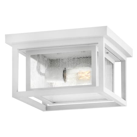Hinkley Lighting Republic 2 Light 11" Wide Semi-Flush Square Outdoor Ceiling Fixture Textured White