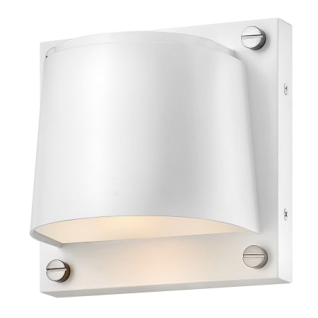 Hinkley Lighting Scout 1 Light 7" Tall Coastal Elements Outdoor Wall Sconce with LED Bulb Included Satin White / Stainless Steel