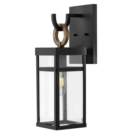 Hinkley Lighting Porter 1 Light 19" Tall Lisa McDennon Outdoor Wall Sconce with LED Bulb Included Black / Burnished Bronze