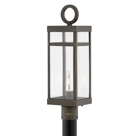 Hinkley Lighting Porter 1 Light 23" Tall Lisa McDennon Open Air Post Light with LED Bulb Included Oil Rubbed Bronze