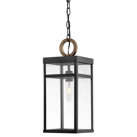 Hinkley Lighting Porter 1 Light 8" Wide Lisa McDennon Open Air Outdoor Pendant with LED Bulb Included Black / Burnished Bronze