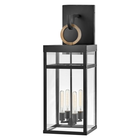 Hinkley Lighting Porter 4 Light 35" Tall Lisa McDennon Outdoor Wall Sconce with LED Bulbs Included Black / Burnished Bronze