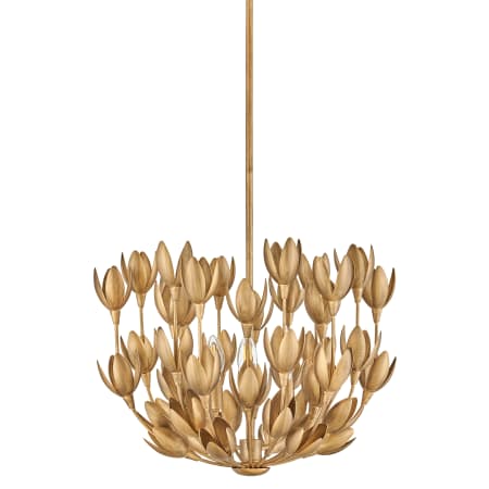 Hinkley Lighting Flora 3 Light 20" Wide Lisa McDennon Convertible Pendant / Semi-flush Ceiling Light with Handmade Blooms Burnished Gold