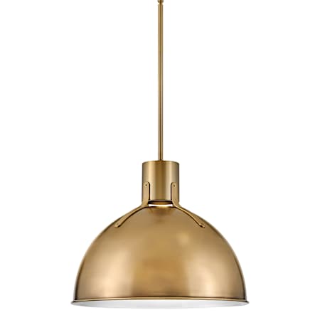 Hinkley Lighting Argo 1 Light 20" Wide Pendant with LED Bulb Included Heritage Brass