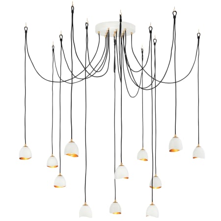 Hinkley Lighting Nula 12 Light 60" Wide Lisa McDennon Multi Light Pendant Shell White