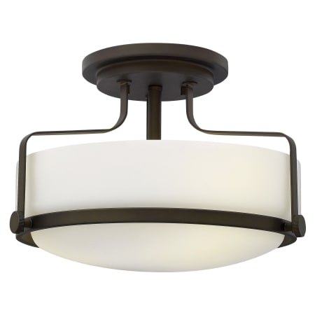 Hinkley Lighting Harper 3 Light 15" Wide Semi-Flush Bowl Ceiling Fixture Oil Rubbed Bronze