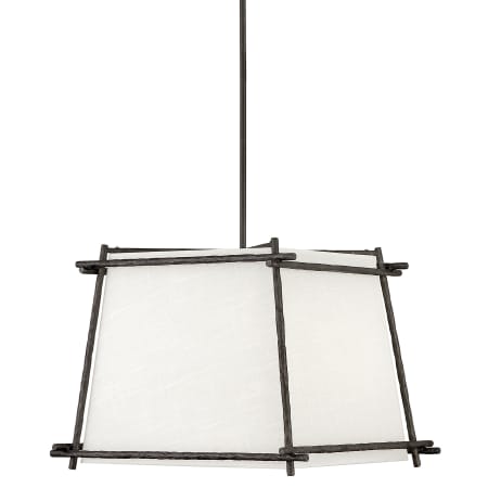 Hinkley Lighting Tress 4 Light 21" Wide Pendant with Fabric Shade Iron Ore
