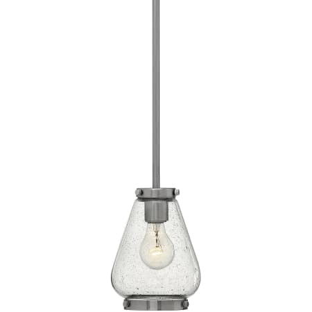 Hinkley Lighting Finley 1 Light 6" Wide Indoor Mini Pendant with Clear Seedy Glass Brushed Nickel