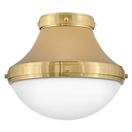Hinkley Lighting Oliver 14" Wide Semi-Flush Ceiling Fixture Bright Brass