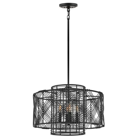 Pendant with Canopy - BLK