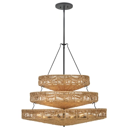  Chandelier with Canopy - BLK-NRF