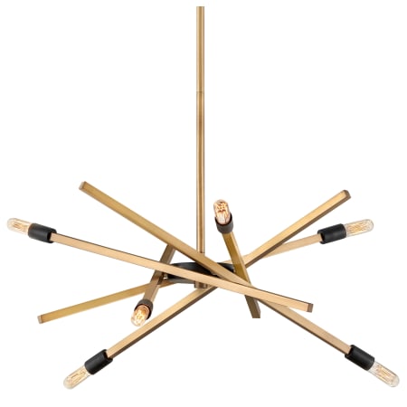 Hinkley Lighting Archer 6 Light 26" Wide Sputnik Chandelier Heritage Brass