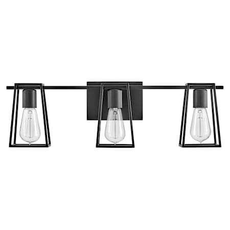 Hinkley Lighting Filmore 3 Light 24" Wide Bathroom Vanity Light Black
