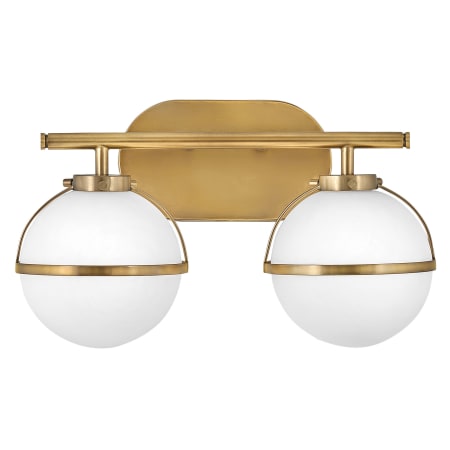 Hinkley Lighting Hollis 2 Light 15" Wide Bathroom Vanity Light with LED Bulbs Included Heritage Brass