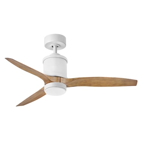 Hinkley Lighting Hover 52" 3 Blade Smart LED Indoor / Outdoor Ceiling Fan with HIRO Control Matte White / Koa