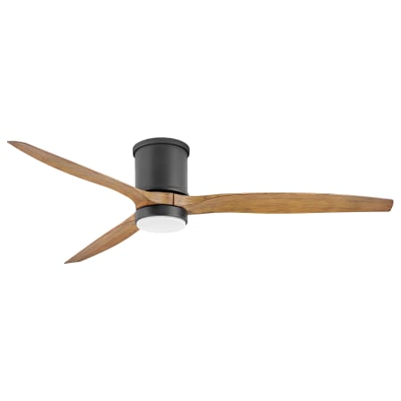 Hinkley Lighting Hover Flush 60" 3 Blade Smart LED Indoor / Outdoor Ceiling Fan with HIRO Control Matte Black