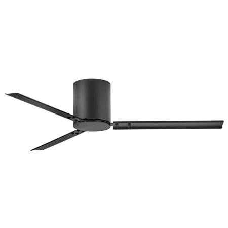 Hinkley Lighting Indy Flush 58" 3 Blade Smart Indoor / Outdoor Ceiling Fan with HIRO Control Matte Black