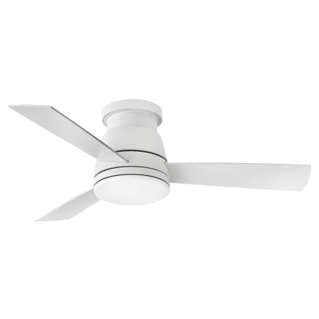 Hinkley Lighting Trey 44" 3 Blade Integrated Smart LED Indoor / Outdoor Ceiling Fan with HIRO Control Matte White