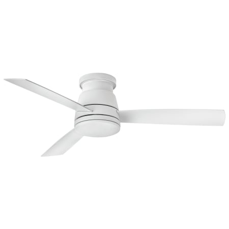 Hinkley Lighting Trey 52" 3 Blade Smart LED Indoor / Outdoor Ceiling Fan with HIRO Control Matte White