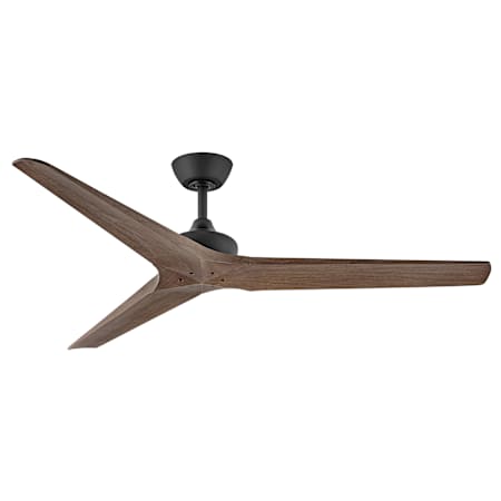 Hinkley Lighting Chisel 60" 3 Blade Indoor / Outdoor Smart Ceiling Fan Matte Black / Walnut
