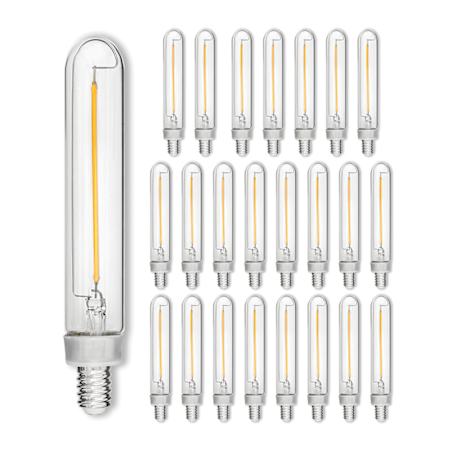 Hinkley Lighting LumiGlo Bulb Pack of (24) 5" Long 2 Watt Clear Candelabra (E12) Base LED Bulbs - 150 Lumens, 2400K, and 90CRI N/A