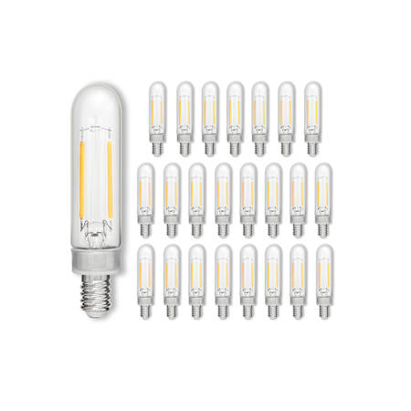 Hinkley Lighting LumiGlo Bulb Pack of (24) 3.5" Long 2 Watt Clear Candelabra (E12) Base T6  Bulbs - 150 Lumens, 2400K, and 90 CRI N/A