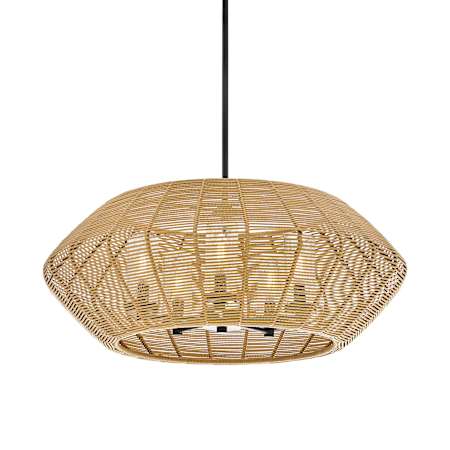 Hinkley Lighting Luca 5 Light 28" Wide LED Outdoor Pendant Black