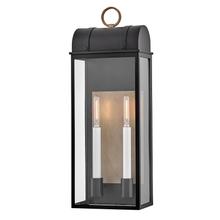 Hinkley Lighting Campbell 2 Light 26" Tall Outdoor Wall Sconce Black