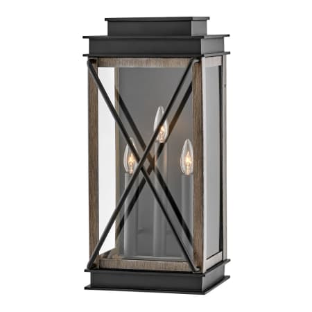 Hinkley Lighting Montecito Large Wall Mount Lantern Black
