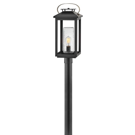 Hinkley Lighting Atwater 12v 1 Light 3.5w 23" Tall Coastal Elements Single Head Post Light with LED Bulb Included Black