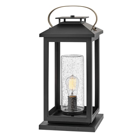 Hinkley Lighting Atwater 12v 1 Light 3.5w 22" Tall Coastal Elements Pier Mount Post Light with LED Bulb Included Black