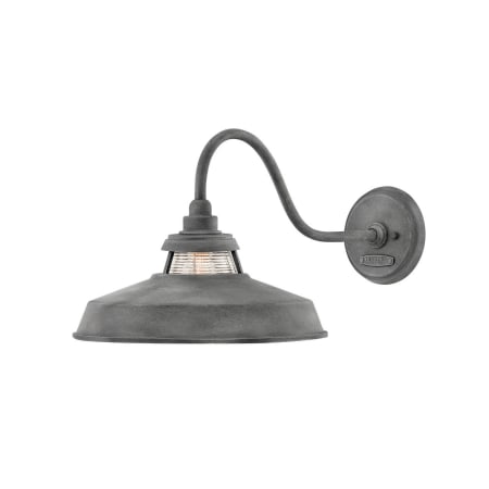 Hinkley Lighting Troyer Single Light 12" Tall Outdoor Wall Sconce Aged Zinc