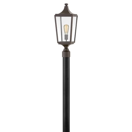 Hinkley Lighting Jaymes 1 Light 22.75" Tall Post Light with Clear Glass Oil Rubbed Bronze