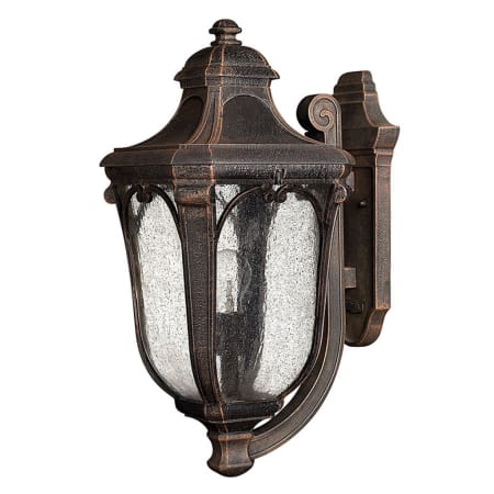 Hinkley Lighting 17.5" Height 1 Light Lantern Outdoor Wall Sconce from the Trafalgar Collection Mocha
