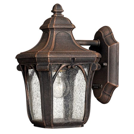 Hinkley Lighting 10" Height 1 Light Lantern Outdoor Wall Sconce from the Trafalgar Collection Mocha