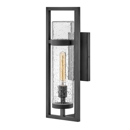Hinkley Lighting Cordillera 20" Tall Outdoor Wall Sconce with Cleary Seedy Glass Black