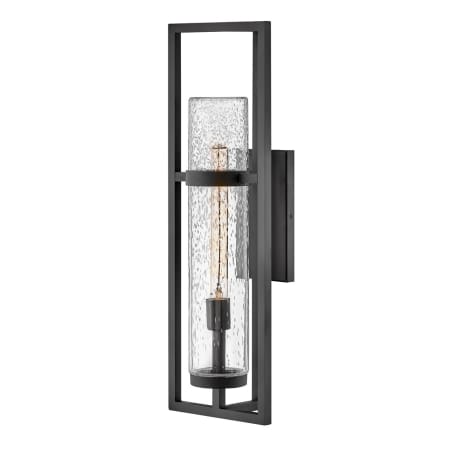 Hinkley Lighting Cordillera 26" Tall Outdoor Wall Sconce with Clear Seedy Glass Black