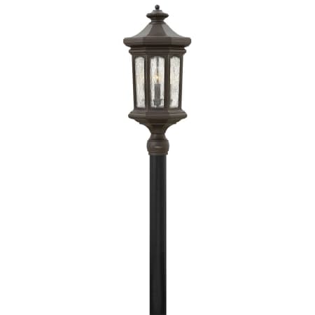 Hinkley Lighting Raley 12v 14w 4 Light 26" Tall Single Head Post Light with LED Bulbs Included Oil Rubbed Bronze