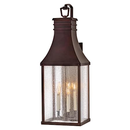 Hinkley Lighting Beacon Hill 5 Light 38" Tall Outdoor Wall Sconce Blackened Copper