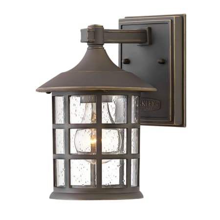 Hinkley Lighting Freeport 9" Tall Coastal Elements Outdoor Wall Sconce with Seedy Glass Shade Oil Rubbed Bronze