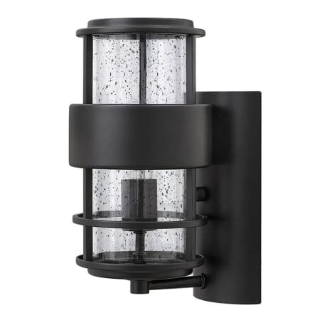Hinkley Lighting 1 Light 12" Height Outdoor Ambient Wall Sconce from the Saturn Collection Satin Black