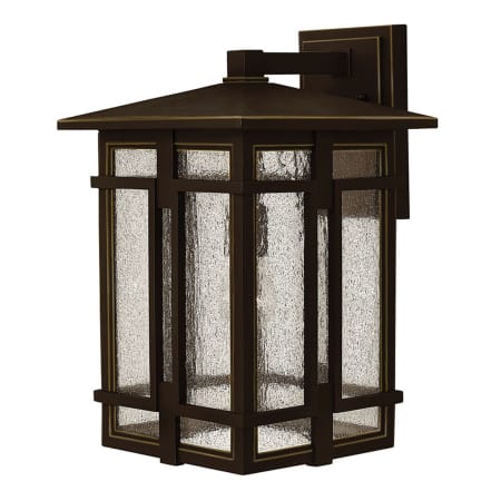 Hinkley Lighting Tucker 1 Light 18" Tall Wall Sconce with Clear Seedy Glass Oil Rubbed Bronze