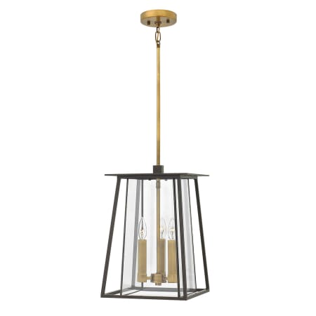 Hinkley Lighting Walker 3 Light 11-1/2" Wide Outdoor Pendant with Clear Glass Shade Buckeye Bronze